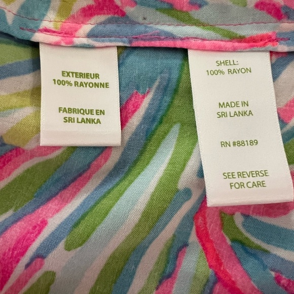 Lilly Pulitzer 3/4 Sleeve Shift Dress Seashell Print Size XS - Picture 7 of 8